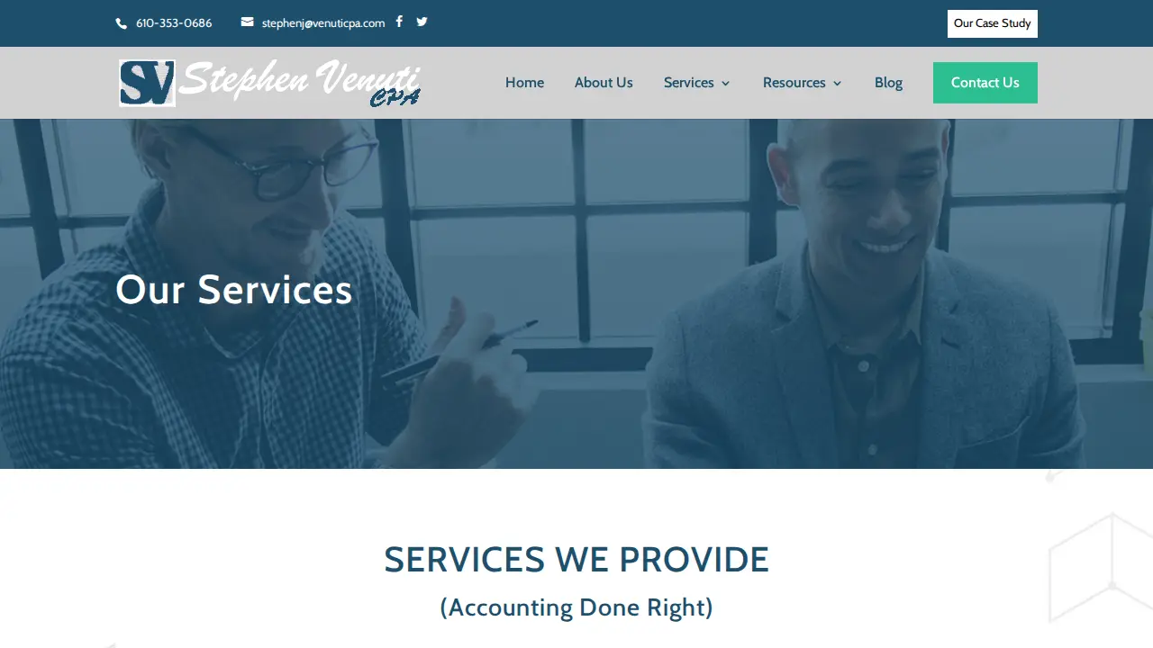 Stephen J. Venuti, CPA, MST, LLC page