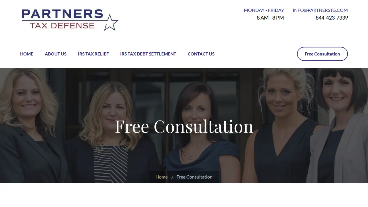 Partners Tax page