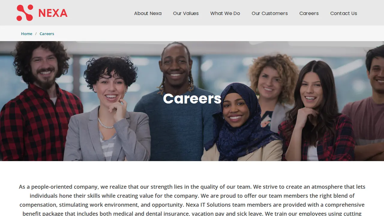 Nexa Systems Inc. page