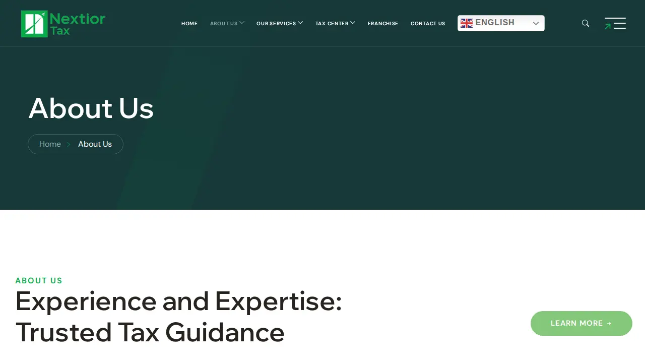 Nextior Tax page