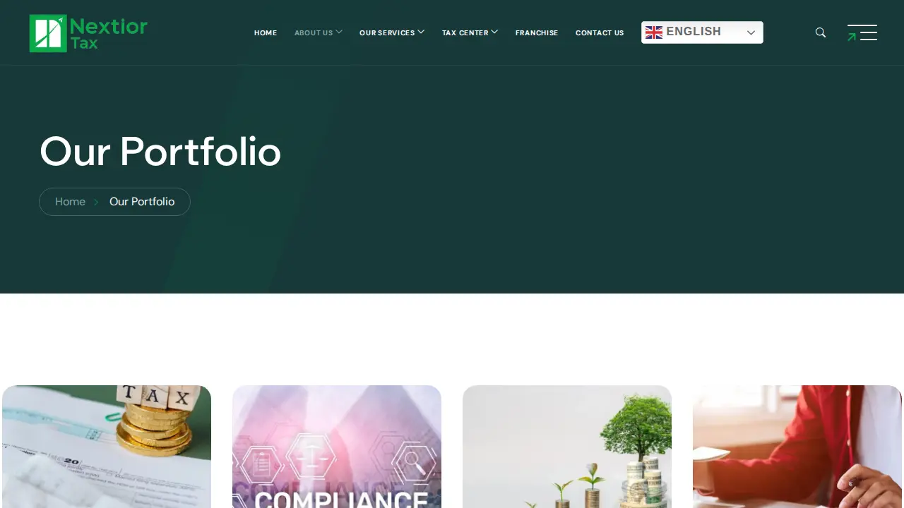Nextior Tax page