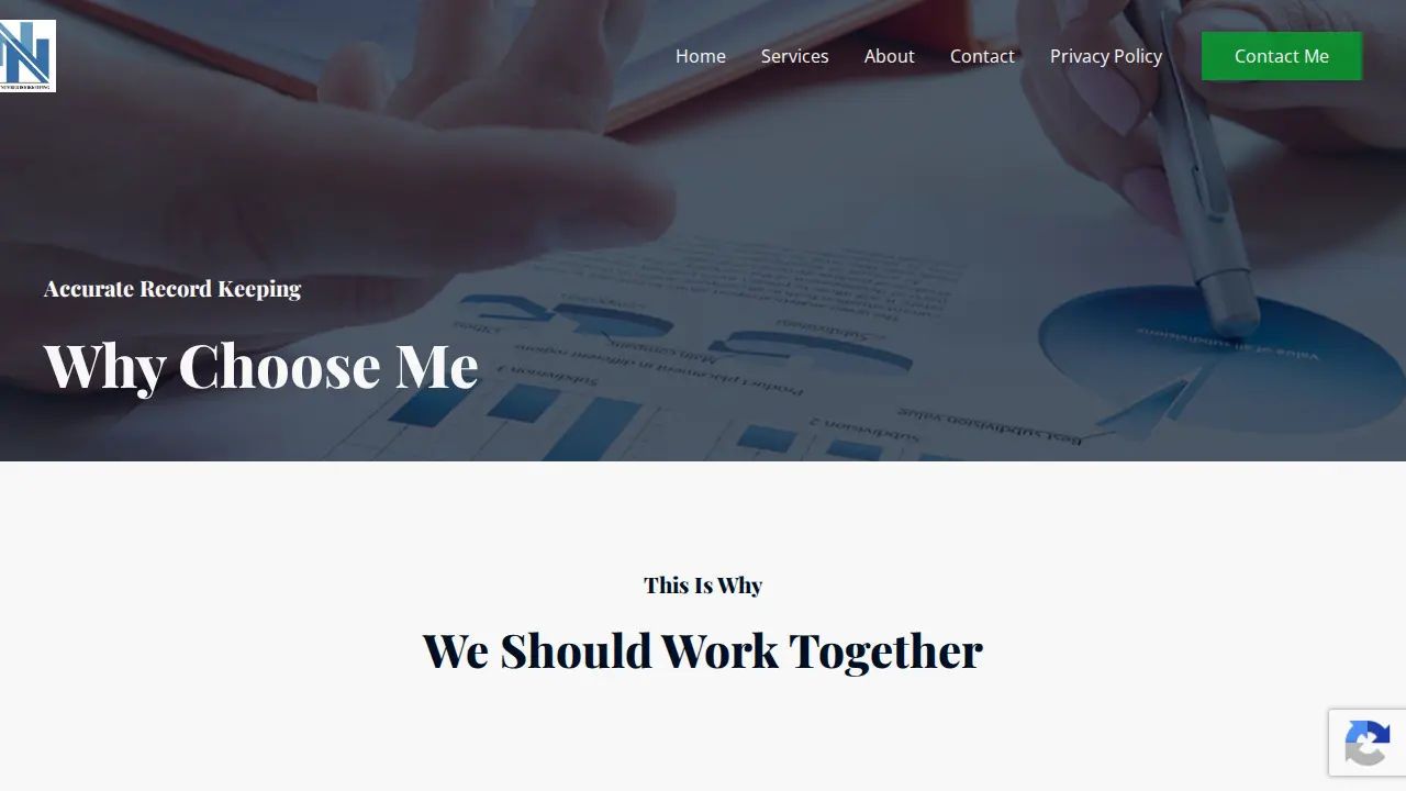 Next Number Bookkeeping page