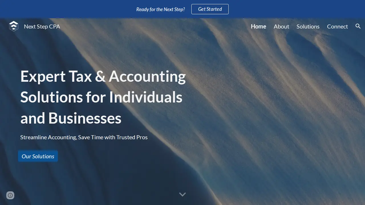 Next Step CPA page