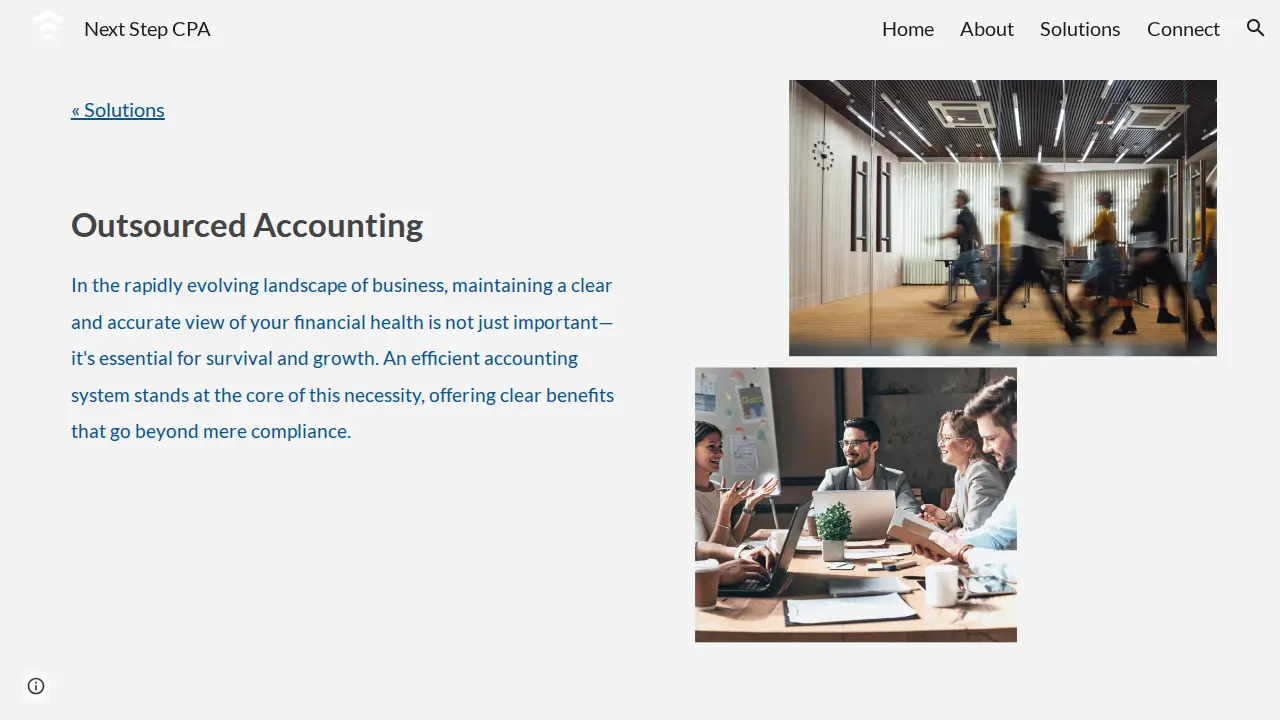Next Step CPA page