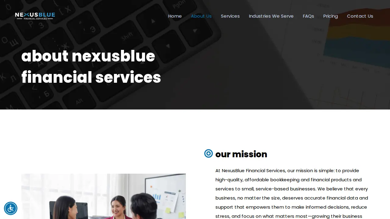 NexusBlue Financial Services page