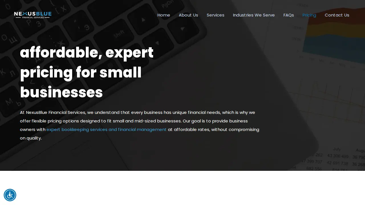 NexusBlue Financial Services page
