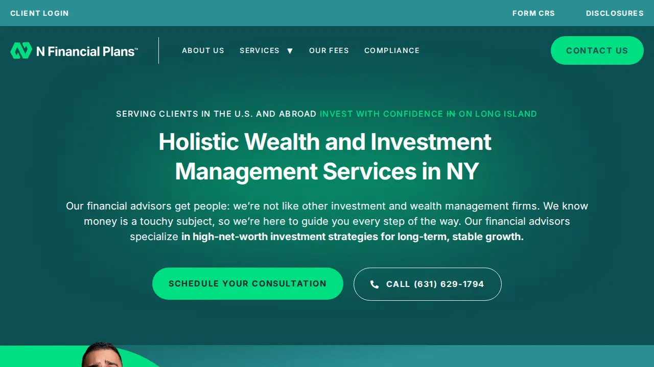 N Financial Plans page