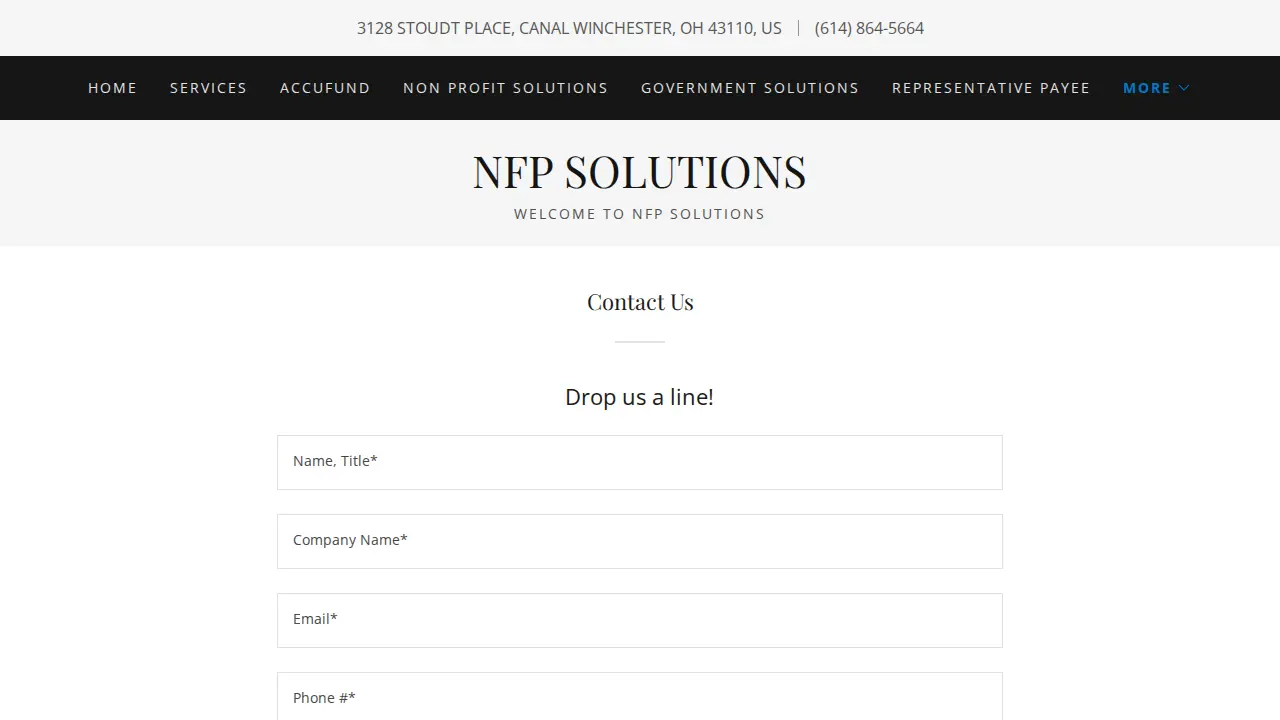 NFP Solutions website
