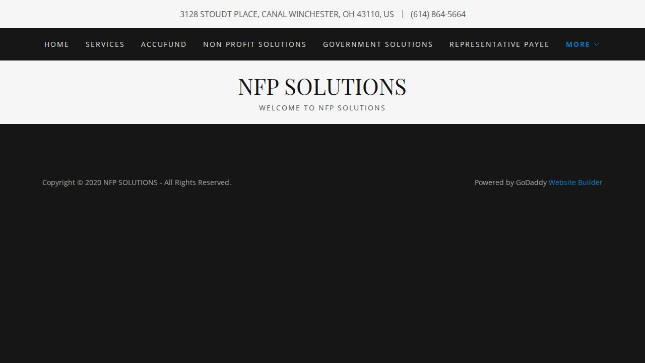 NFP Solutions page