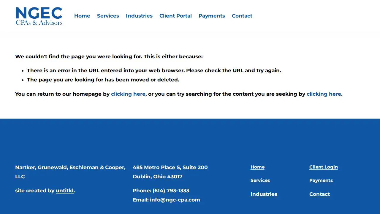Nartker, Grunewald, Eschleman & Cooper, LLC page