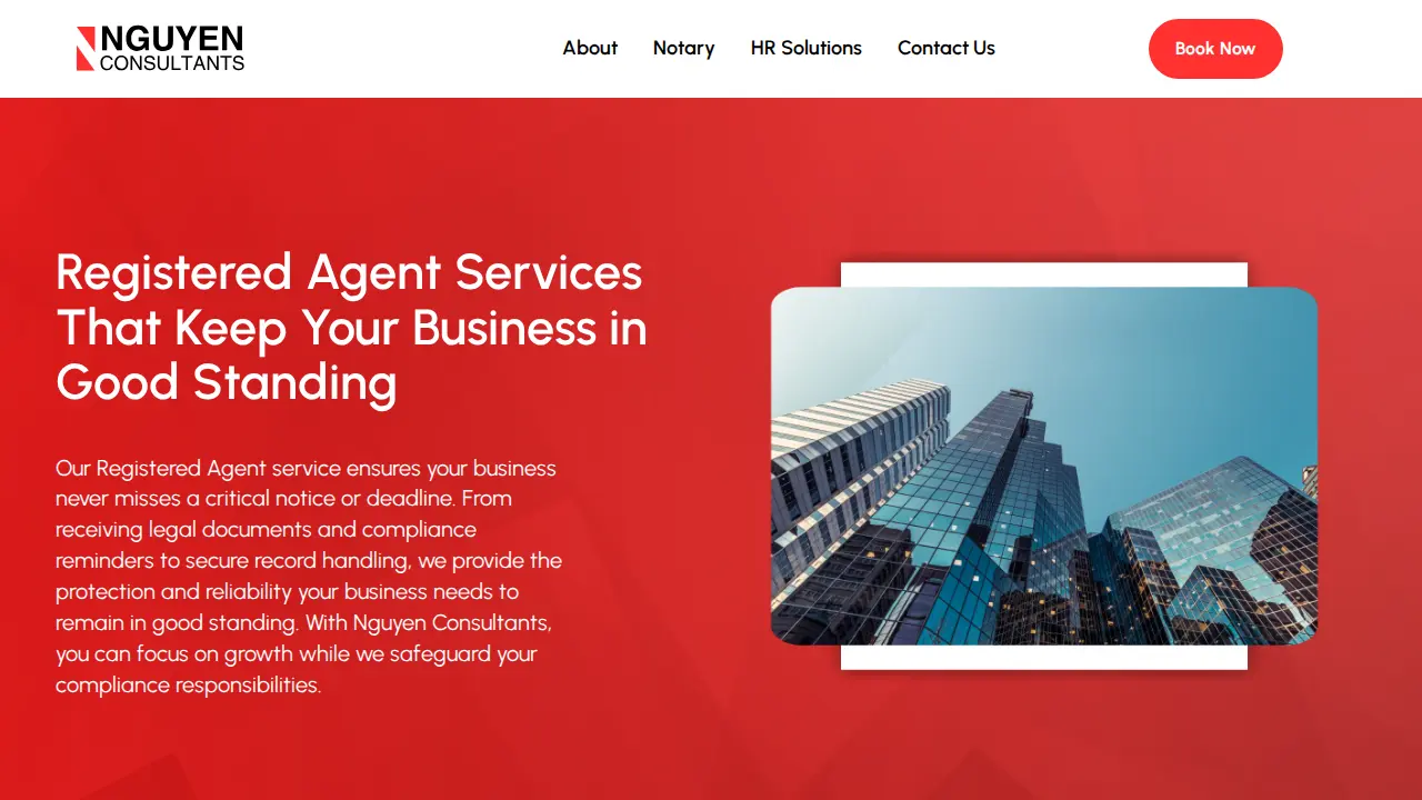 Nguyen Consultants - Notary & Business Solutions page