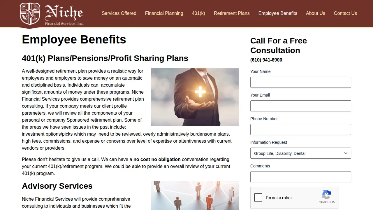 Niche Financial Services Inc. page