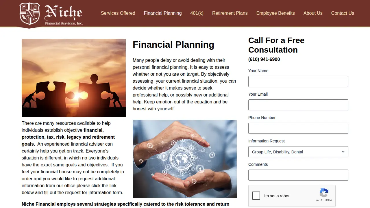 Niche Financial Services Inc. page
