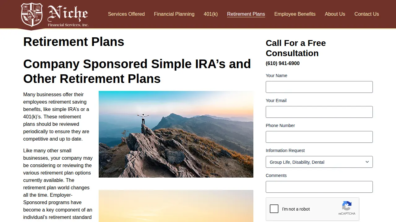 Niche Financial Services Inc. page