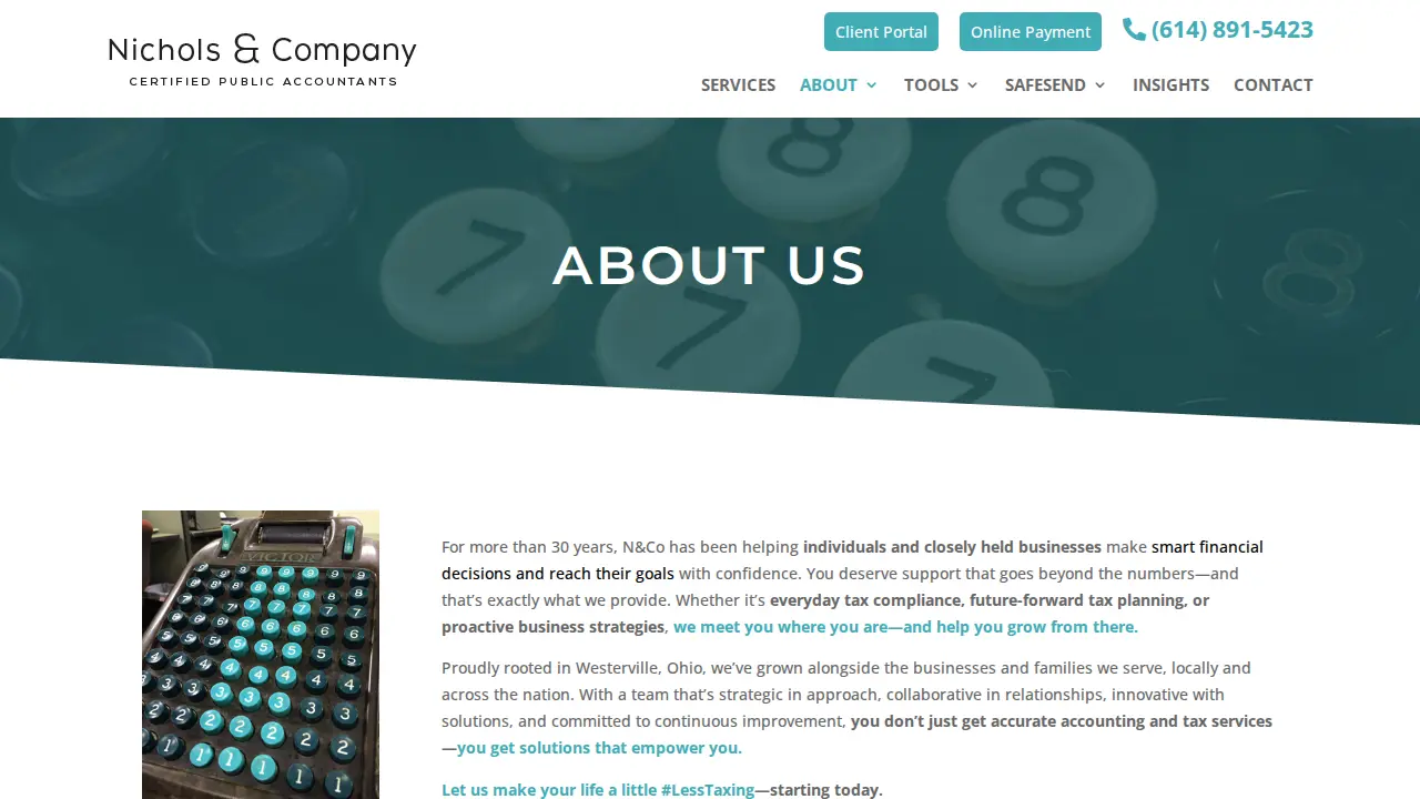 Nichols & Company, CPAs page