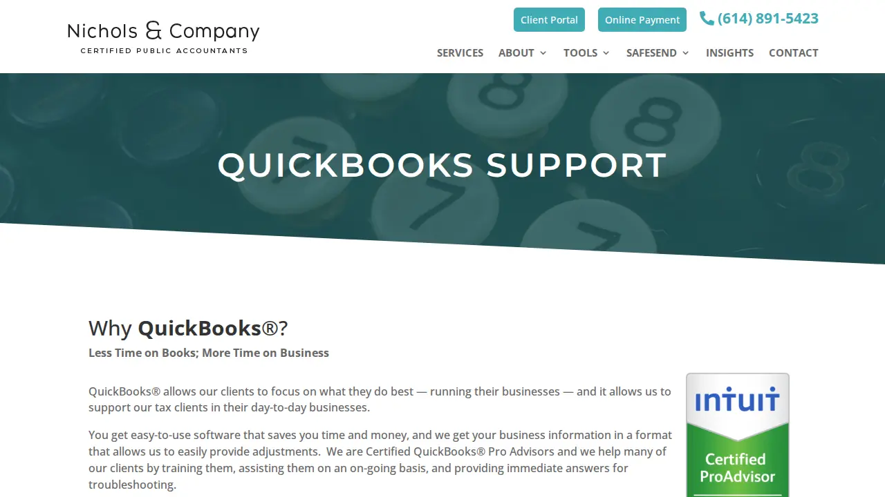Nichols & Company, CPAs page
