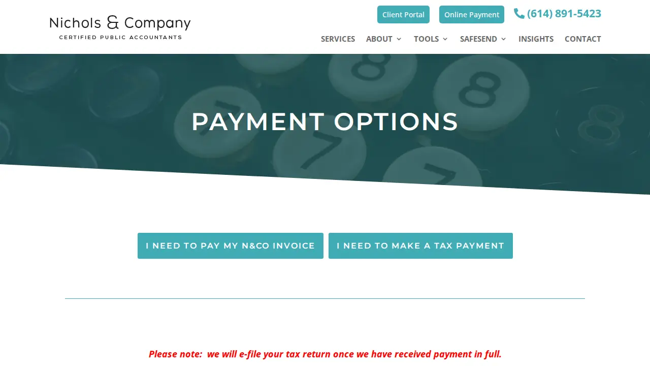 Nichols & Company, CPAs page