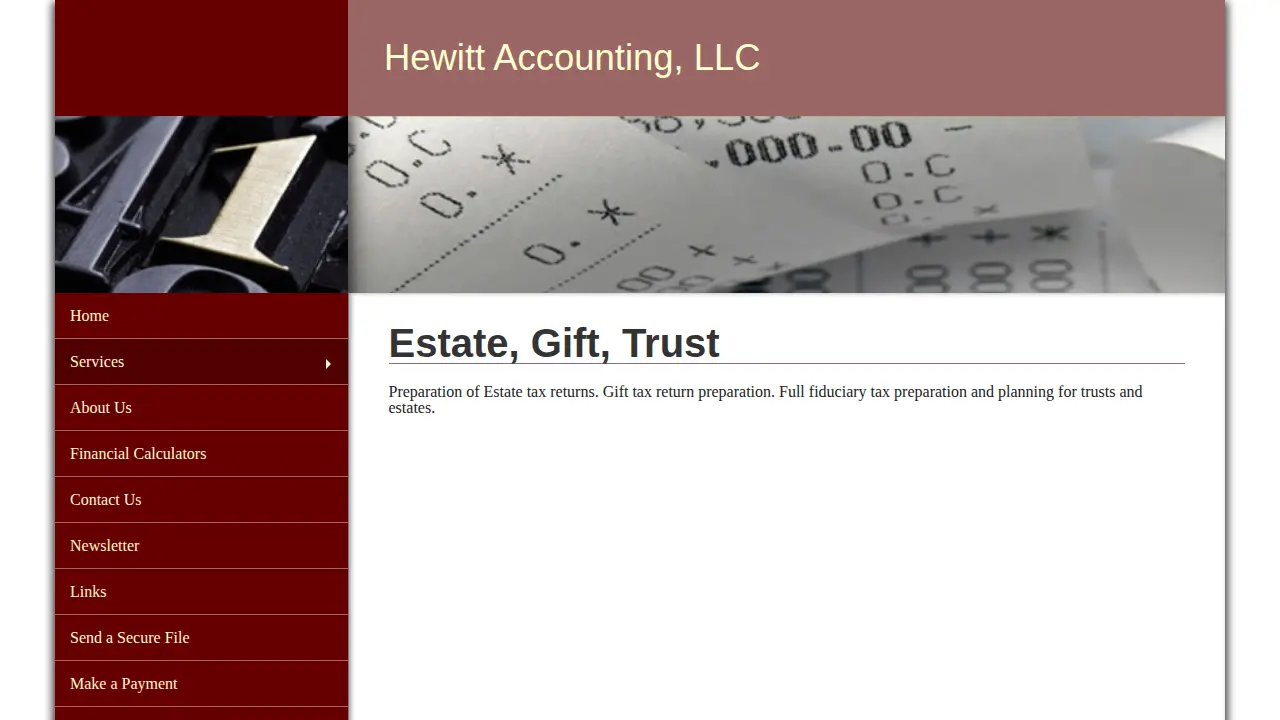 Hewitt Accounting, LLC page