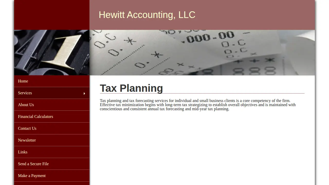 Hewitt Accounting, LLC page