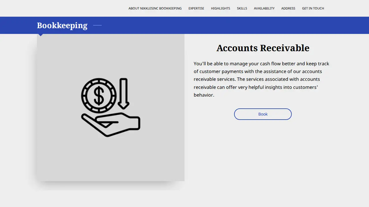 Nikklesinc Bookkeeping page