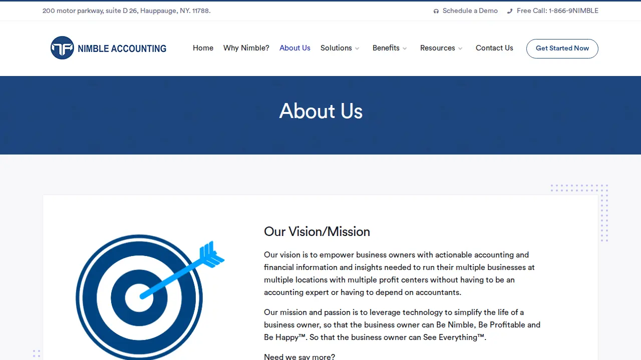 Nimble Accounting LLC page