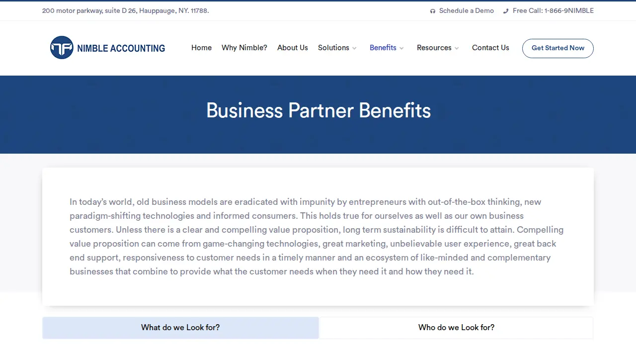 Nimble Accounting LLC page