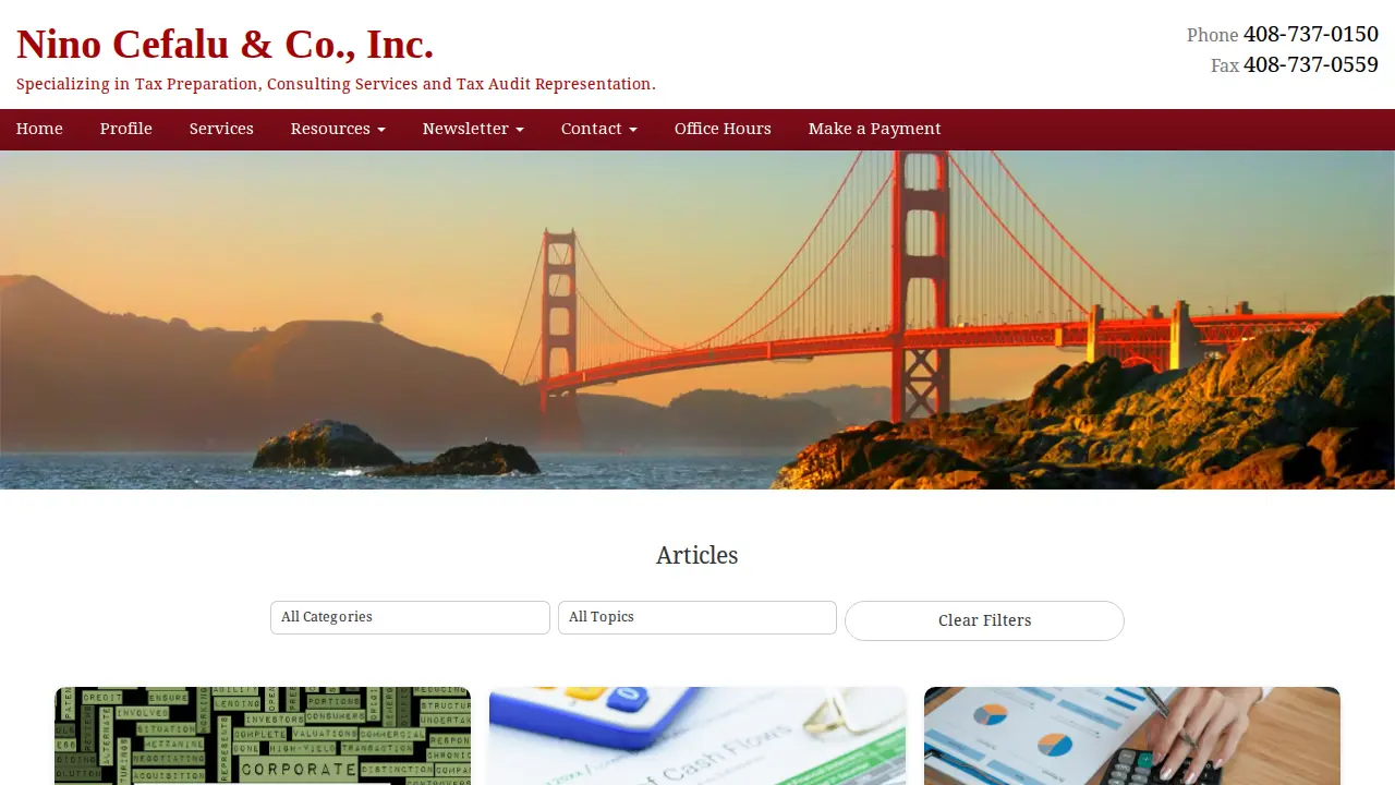 Nino J Cefalu & Co Inc page