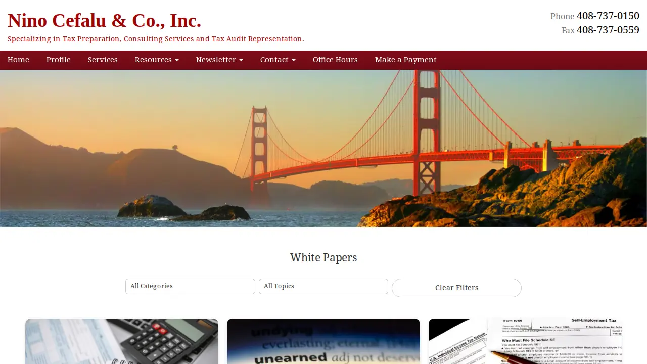 Nino J Cefalu & Co Inc page
