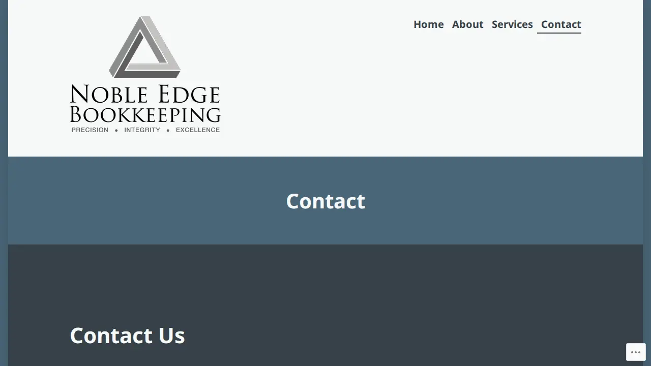 Noble Edge Bookkeeping page