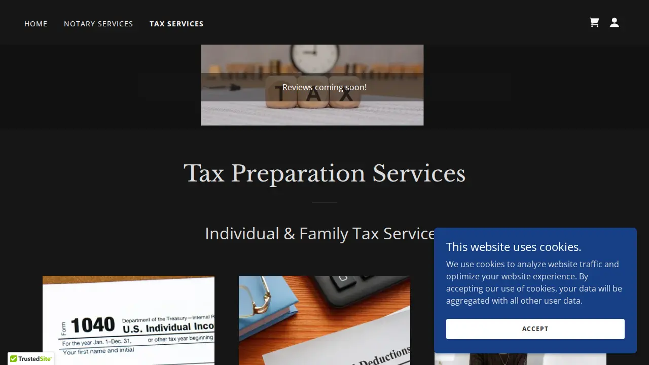 Noble Returns & Tax Solutions page