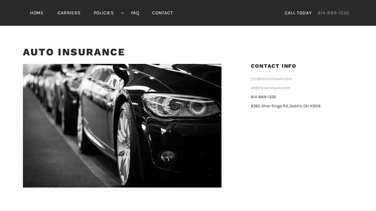 Nationwide Insurance: Nolan Insurance Agency Inc. page