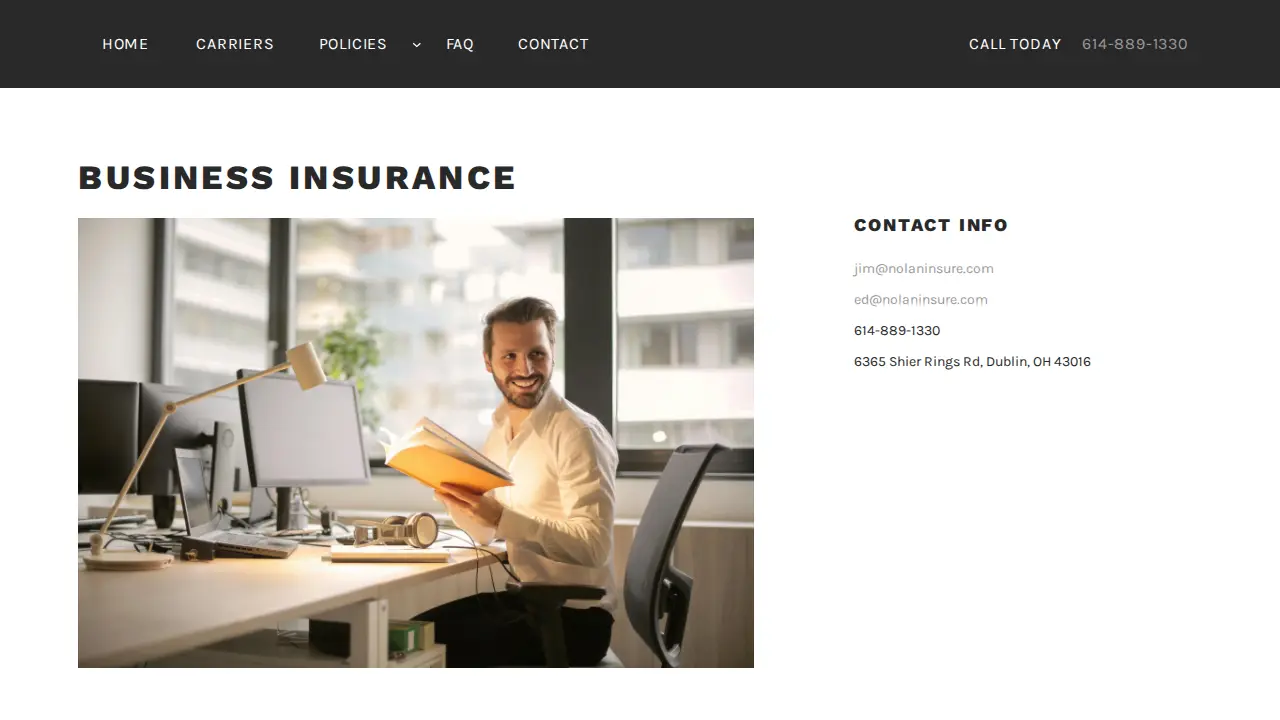 Nationwide Insurance: Nolan Insurance Agency Inc. page