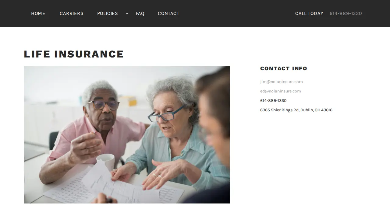 Nationwide Insurance: Nolan Insurance Agency Inc. page