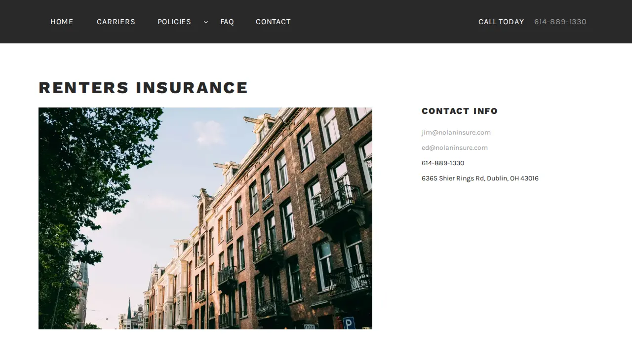 Nationwide Insurance: Nolan Insurance Agency Inc. page