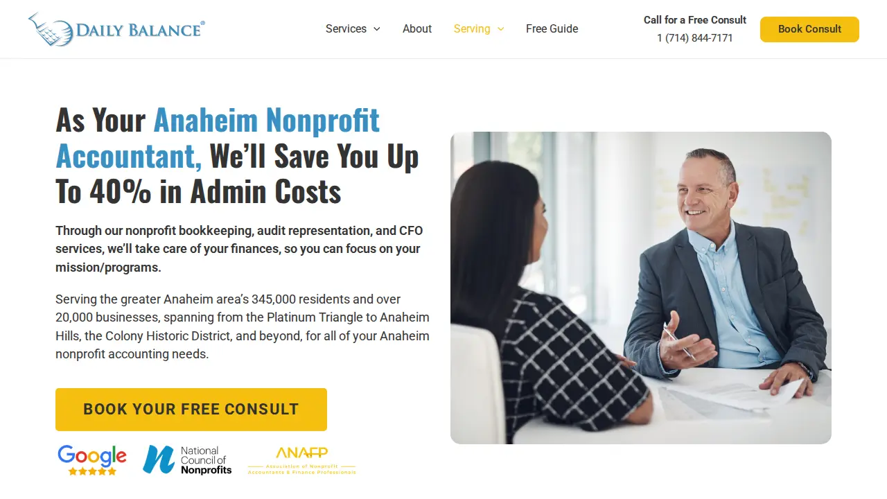 Nonprofit Accountant San Jose page