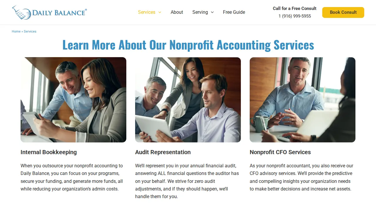 Nonprofit Accountant San Jose page