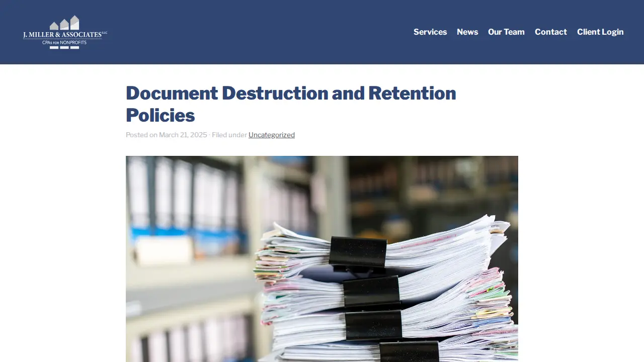 J. Miller & Associates page