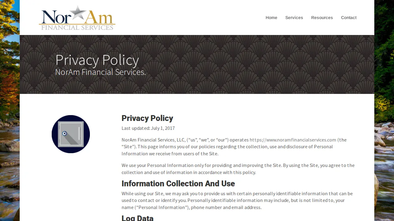 NorAm Financial Services LLC page