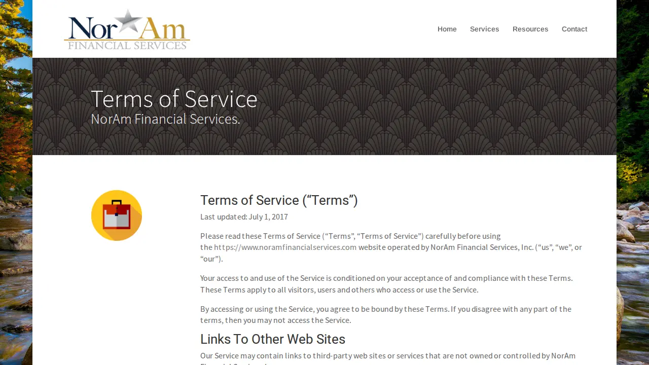 NorAm Financial Services LLC page