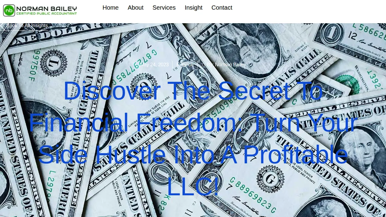 Norman Bailey CPA, P.C. page