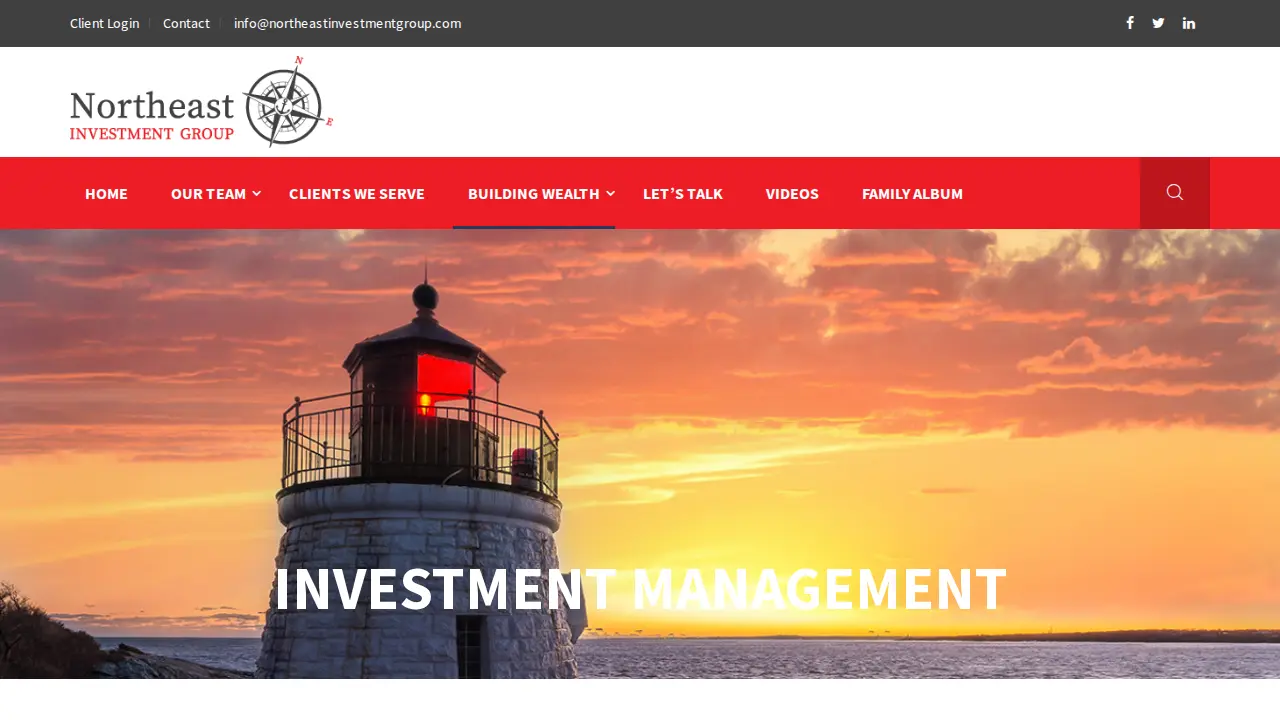 Northeast Investment Group page
