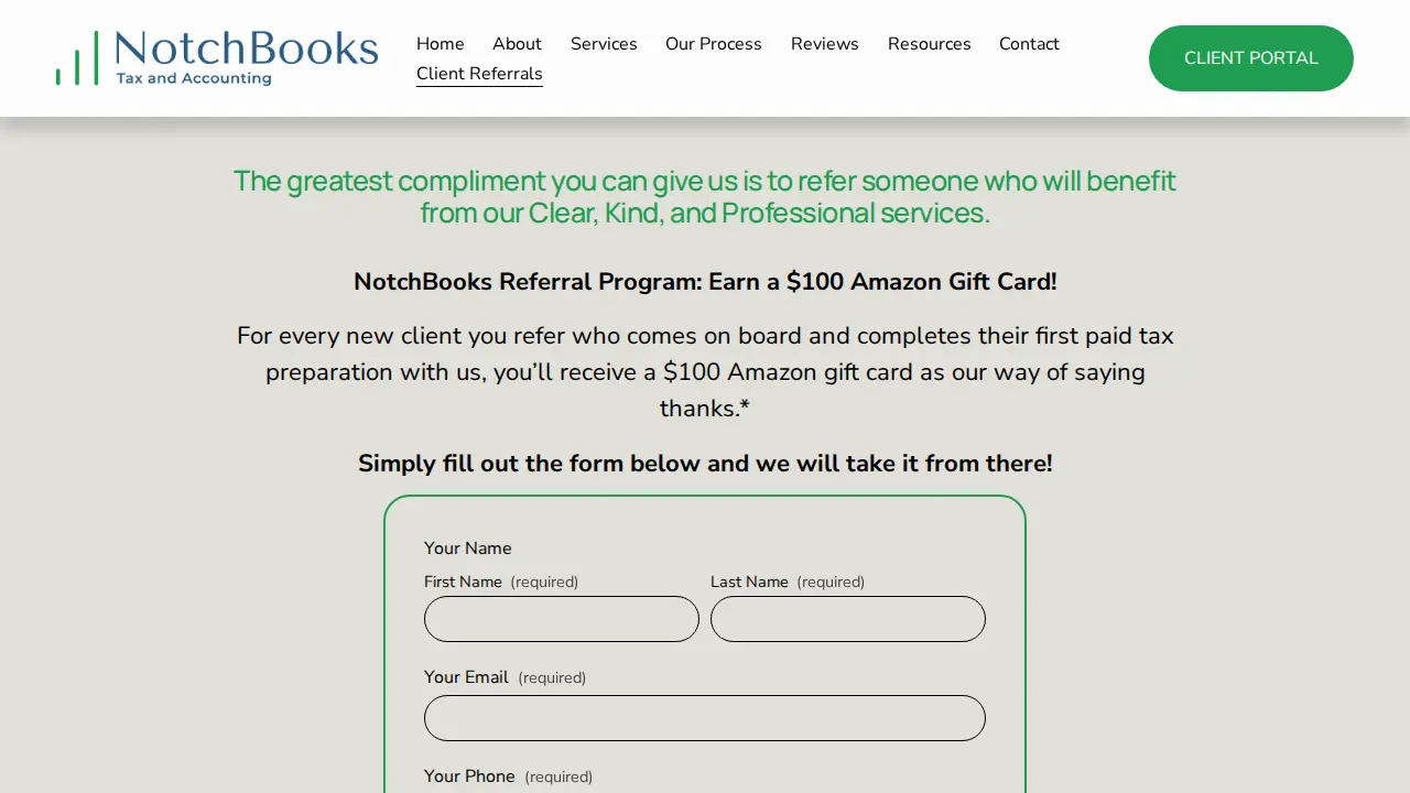 NotchBooks page