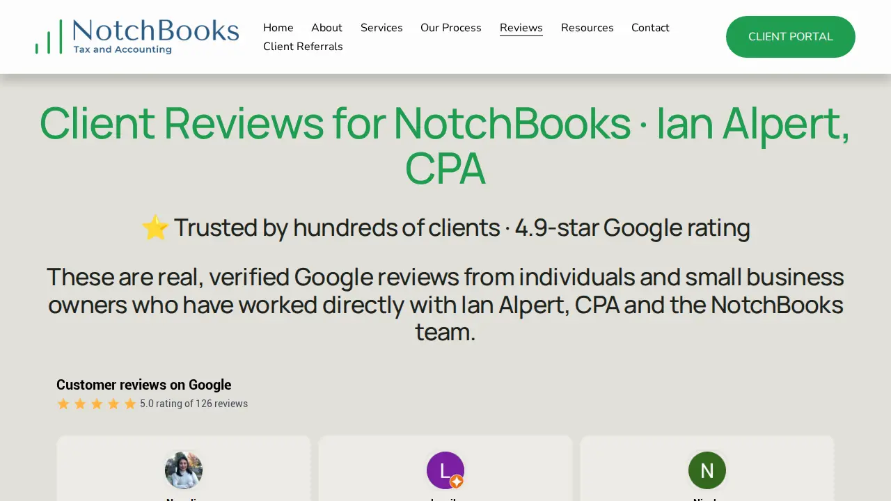 NotchBooks page