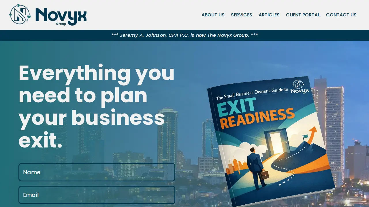 The Novyx Group page