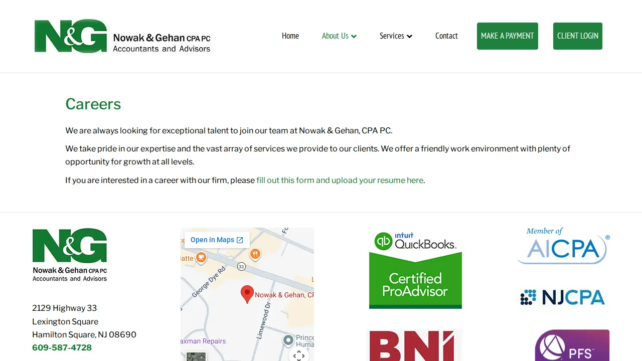 Nowak & Gehan, CPA page
