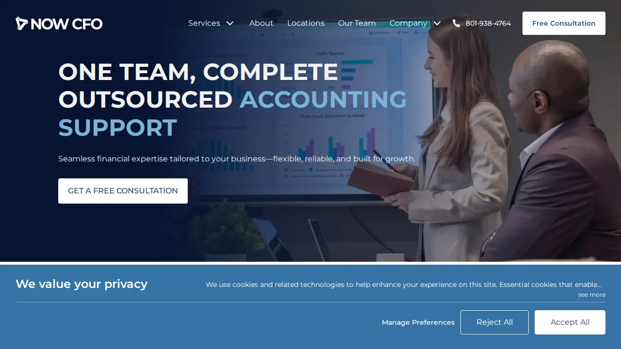 NOW CFO page