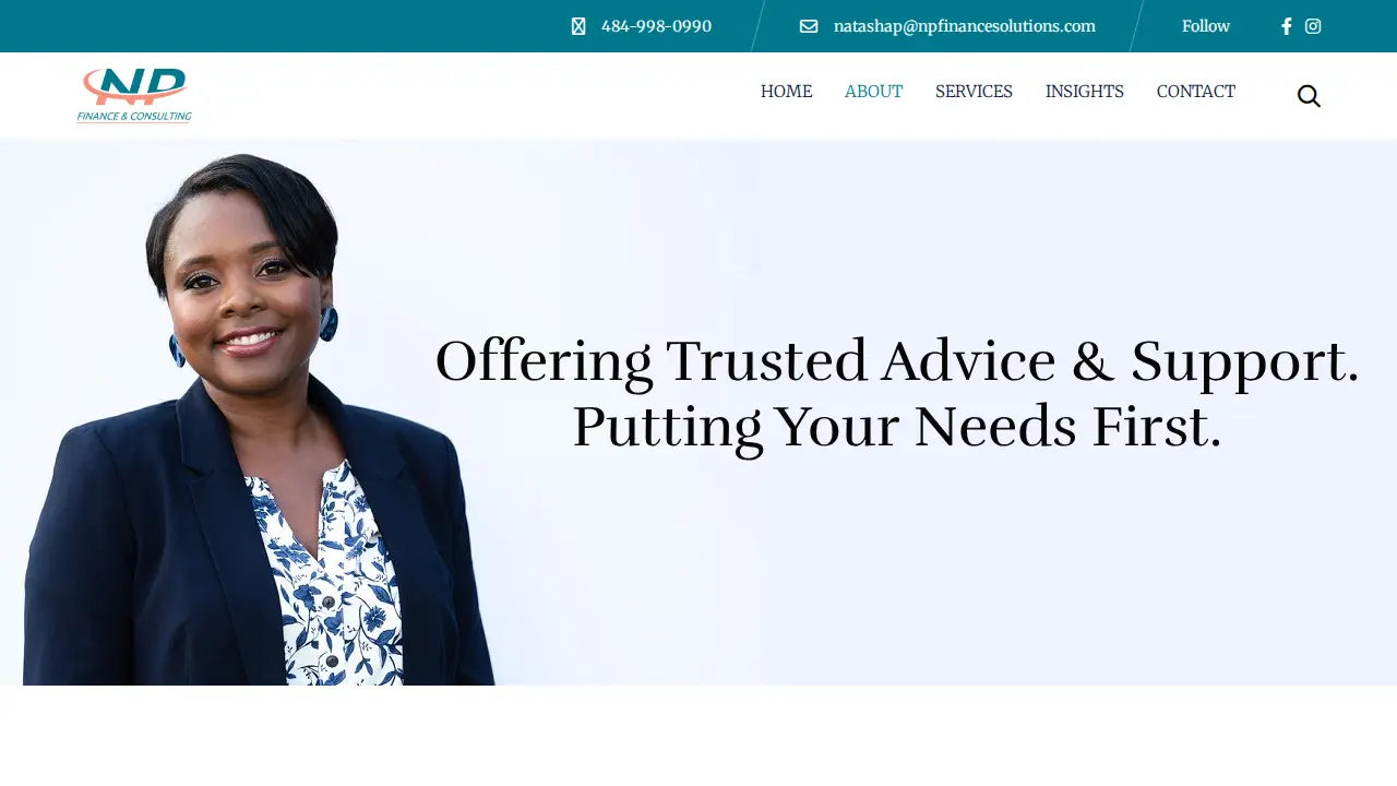 NP Finance & Consulting page