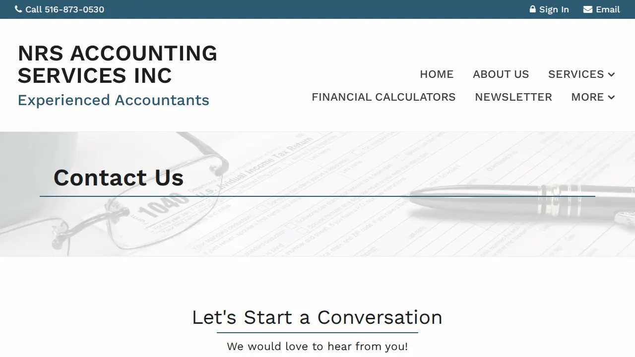 NRS Accounting page