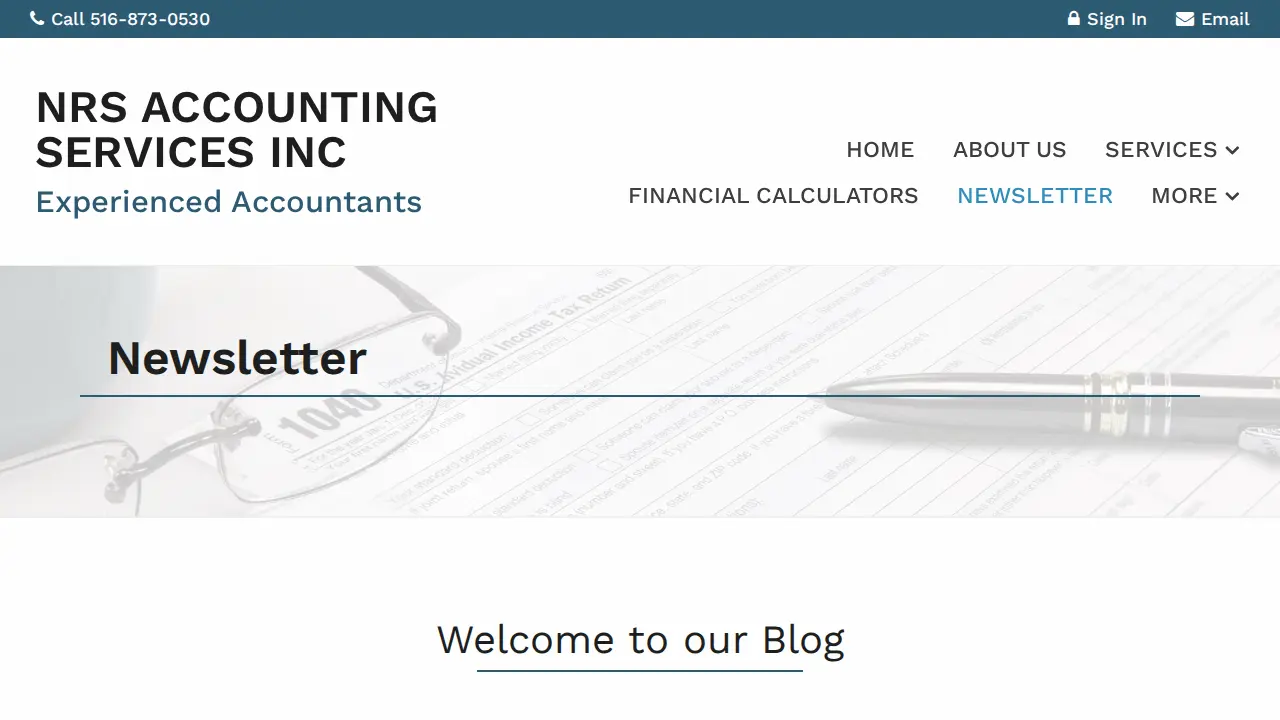 NRS Accounting page