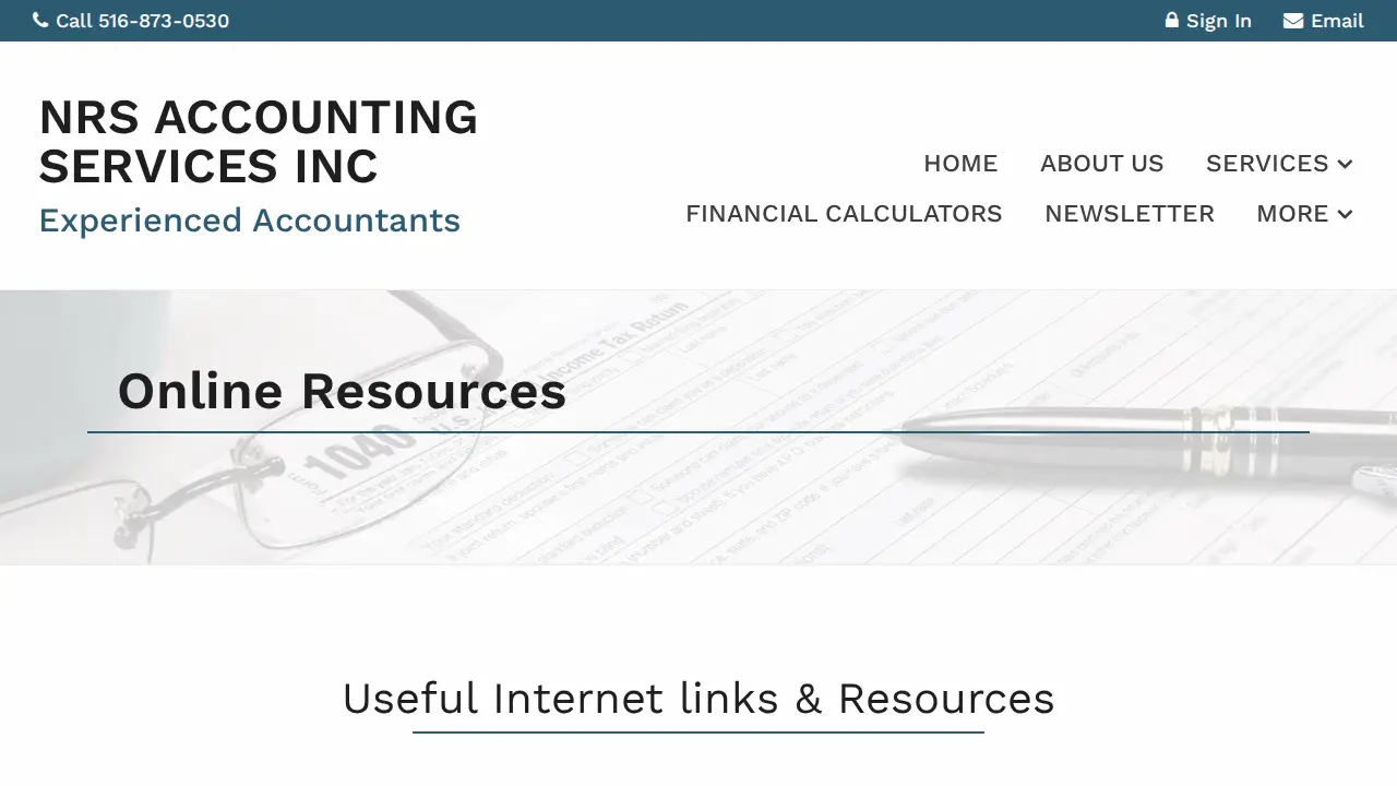 NRS Accounting page